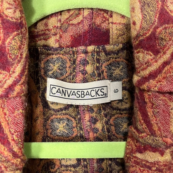Vintage Canvasbacks Tapestry Blazer Jacket- Size 6 - Picture 3 of 8